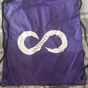 Unisex Purple Infinity Drawstring Bag